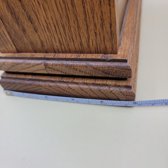 Ridgeway Desk Mantel Clock Real Oak Wood Quartz Movement USA Tested Works - Picture 16 of 16